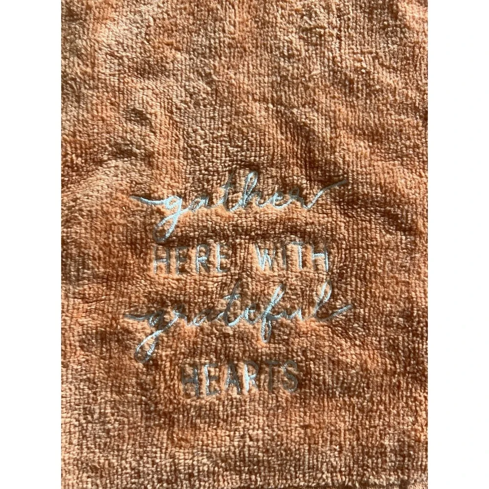 Orange Cotton Hand Towels 